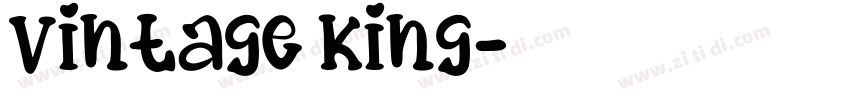 Vintage King字体转换